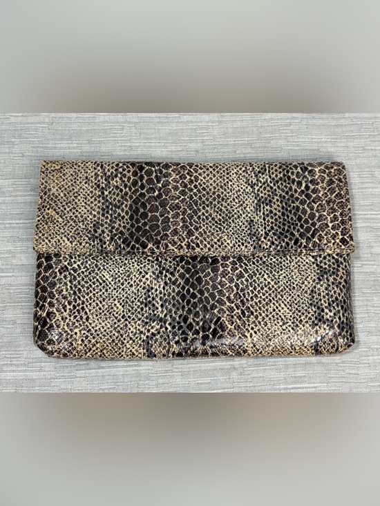 Bags by Pinky Handbags - Bags by Pinky snakeskin print clutch bag